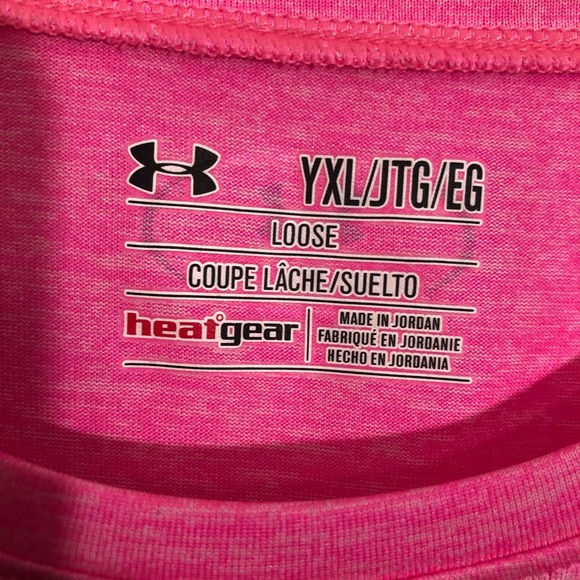 Girls youth loose heat gear  under armour shirt size YXL - Picture 6 of 9